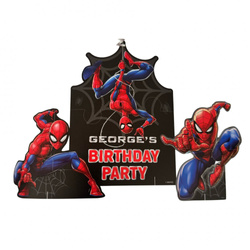 Personalizovaná stěna se samolepkami, 1 ks + 2 figurky Spider-Man