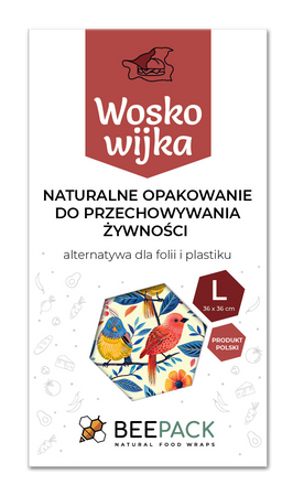 Voskovka "Ptáčci " velikost "L" 36 x 36 cm 1 ks.
