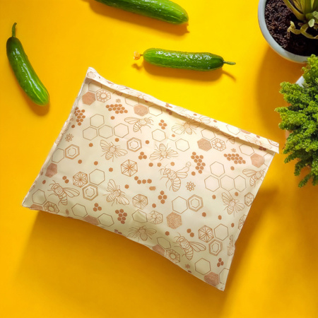 Voskové sáčky „Včely“ XL 36 × 32 cm, 1 ks.