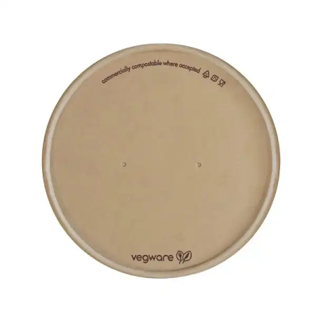 Víčko z bambusového papíru „Feel Snug“ pro misky o průměru 115 mm, 25 ks