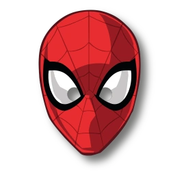 Papírové masky Spiderman 6 ks