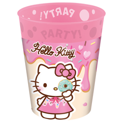 Opakovaně použitelné kelímky "Hello Kitty & Kuromi" 250 ml, 4 ks.