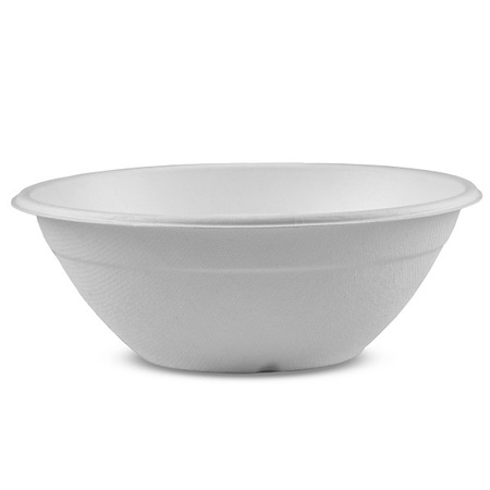 Miska z cukrové třtiny bílá 900 ml 18,2 × 6,5 cm, 125 ks