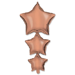 Fóliové balonky „Rose Gold“ 96 cm, 1 ks