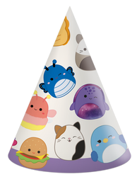 Papírové čepičky Squishmallows 6 ks