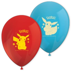 Latexové balonky „Pokemon“ 28 cm, 8 ks