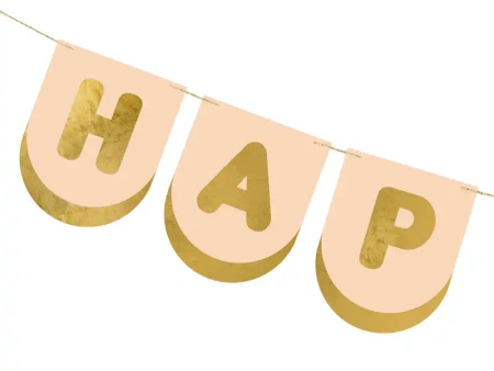 Papírový banner „Happy Birthday – Koně“, 1,5 m, 1 ks