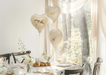 Fóliový balónek „Srdce – Love“, 35 cm, 1 ks