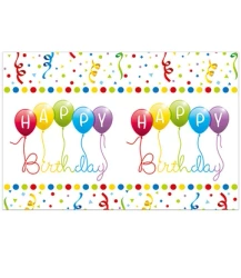 Opakovaně použitelný ubrus „Happy Birthday“ 120 × 180 cm, 1 ks