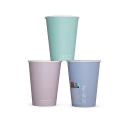 Vegware pastelové papírový kelímek 350 ml průměr 90 mm 50 ks.