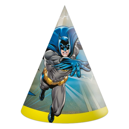 Papírové čepičky Batman, 6 ks