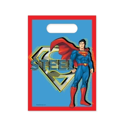 Foliové sáčky "Superman" 17 x 23 cm 6 ks.