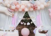 Papírový banner „Happy Birthday – Jednorožci“, 2,3 m, 1 ks