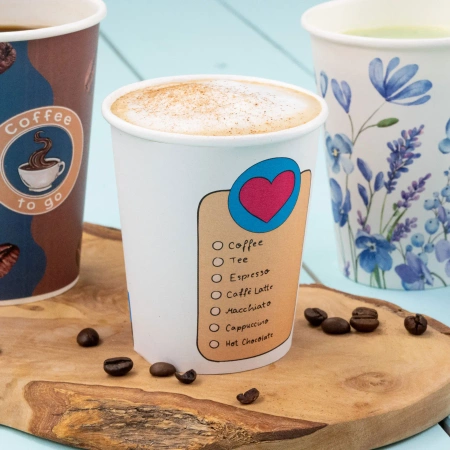 Papírový kelímek na disperzi "Coffeelove" 250 ml, ø 80 mm 50 ks.
