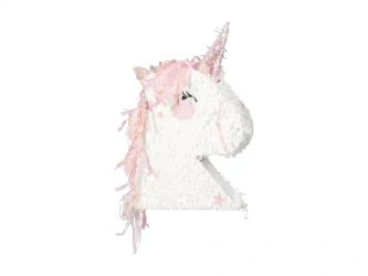 Papírová piñata „Jednorožec“, 41 × 48 × 10 cm, 1 ks