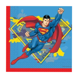 Dvouvrstvé ubrousky „Superman“, 33 × 33 cm, 20 ks