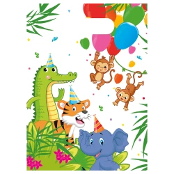 Foliové sáčky "Jungle" 17 x 23 cm 6 ks.