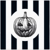 Třívrstvé ubrousky "Striped Pumpkin / Halloween", 1/4, 33 x 33 cm 20 ks.