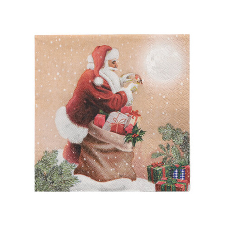 Třívrstvé ubrousky "Dear Santa" 1/4 25 x 25 cm 20 ks.