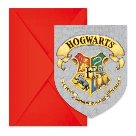 Pozvánky s obálkou Harry Potter, 6 ks.