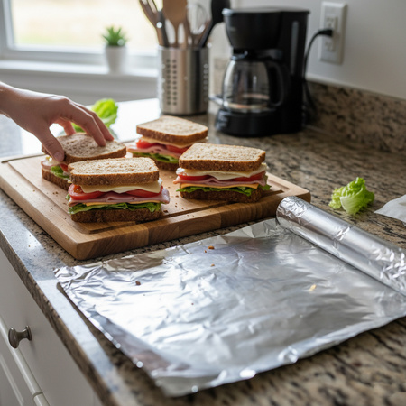 Hliníková fólie Paclan, šířka 29 cm, délka 60 m, tloušťka 15 μm, 1 ks