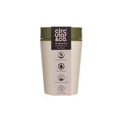 Kruhový hrnek na opakované použití o objemu 227 ml Cream & Honest Green, 1 ks.