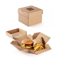 Burger box rozkládací 15 x 15 x 10 cm 100 ks.
