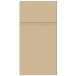 Sáčky na příbory Premium Airlaid, béžové, 20 x 10 cm, 25 ks