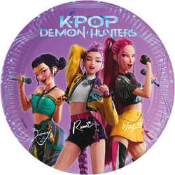 Papírové talíře „K-POP“, 20 cm, 8 ks