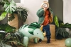 Stojící fóliový balónek „Triceratops“, 101 × 60,5 cm, 1 ks