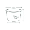Miska z bambusového papíru „Feel Snug“, 250 ml, průměr 90 mm, 50 ks