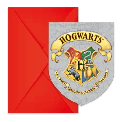 Pozvánky s obálkou Harry Potter, 6 ks.