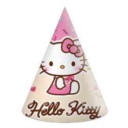Papírové čepičky Hello Kitty & Kuromi, 6 ks