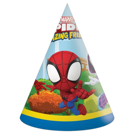 Papírové čepičky Spidey 6 ks