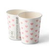 Papírový kelímek na disperzi "Hearts" 250 ml, ø 80 mm 50 ks.