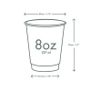 Dvoustěnný papírový kelímek černý 250 ml, průměr 80 mm 25 ks