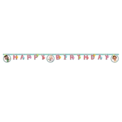 Papírový narozeninový banner CoComelon, 2 m 1 ks