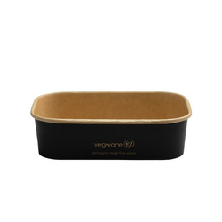 Obdélníkový papírový box černý s disperzí 500 ml, 17,3 x 12,1 x 4,1 cm, 50 ks