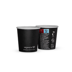 Papírový černý kelímek Vegware 120 ml průměr 62 mm 50 ks.