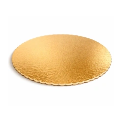 Silné zlaté podložky pod dort 26 cm 1 ks.