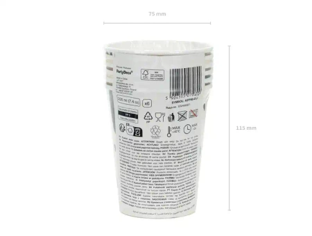 Papírové kelímky „Pejsci“, 220 ml, 6 ks