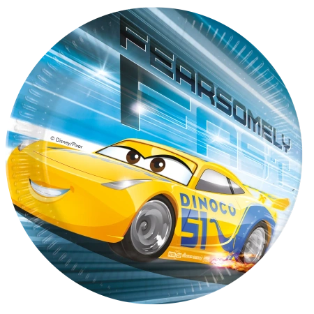 Papírové talíře „Auta“, 20 cm, 8 ks