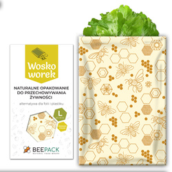 Voskové sáčky „Včely“ L 23 × 32 cm, 1 ks.