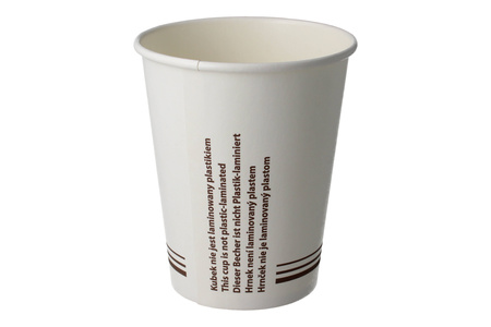 Papírový kelímek bílý disperzní 250 ml, průměr 80 mm 50 ks.