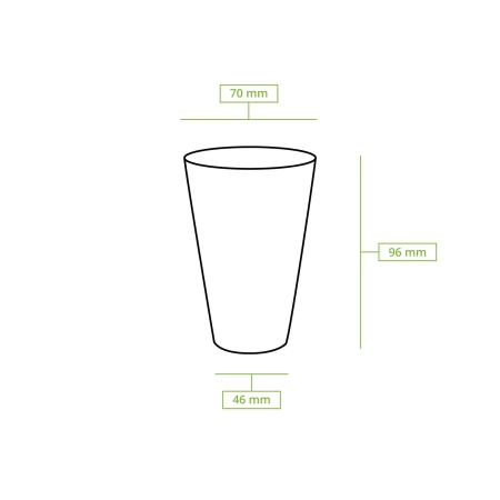 PLA kelímek 300 ml, ø 84 mm 50 ks.