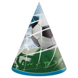Papírové čepičky Fotbal 6 ks