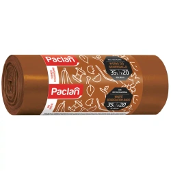 Pytle na tříděný bio hnědé Paclan 35L, 50 x 60 cm, 20 ks