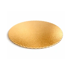 Silné zlaté podložky pod dort 24 cm 1 ks.