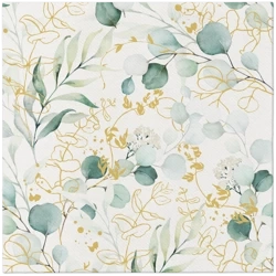 Ubrousky Premium Airlaid, "Zlatý eukalyptus", 1/4, 40 x 40 cm 12 ks.