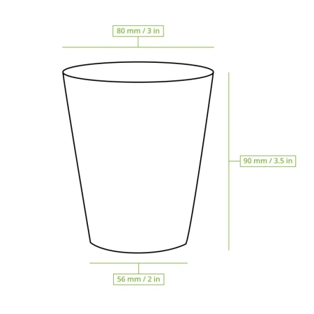 Papírový kelímek na disperzi "Pride" 250 ml, ø 80 mm 50 ks.